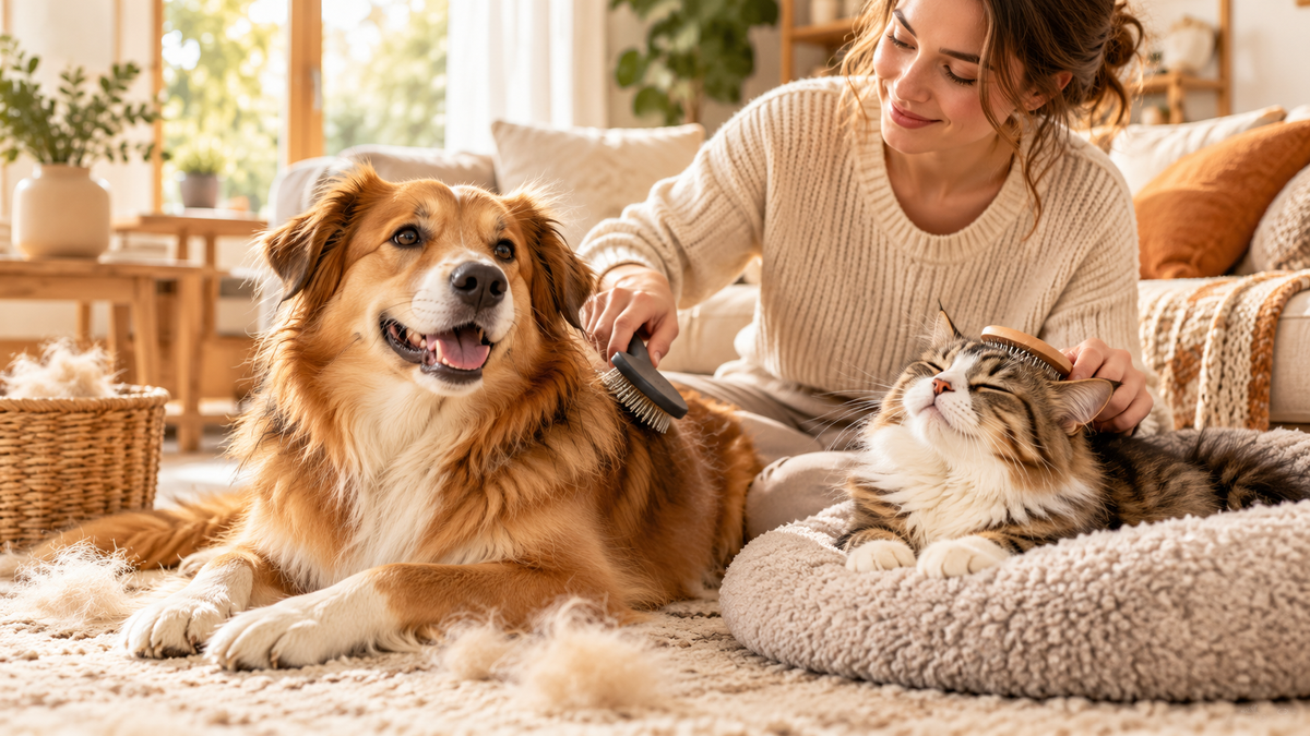 Fellwechsel bei Hund und Katze: 7 Tipps für die richtige Fellpflege