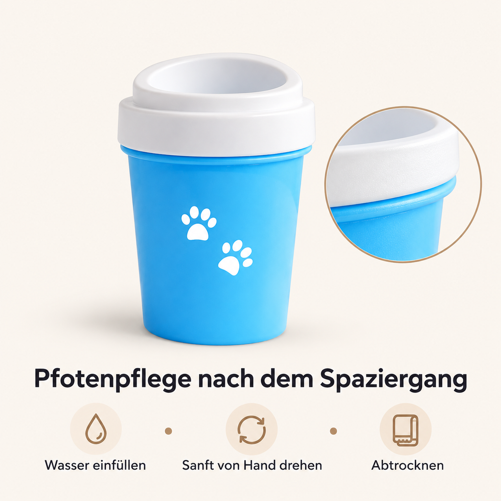 Pfotenpflege nach dem Spaziergang