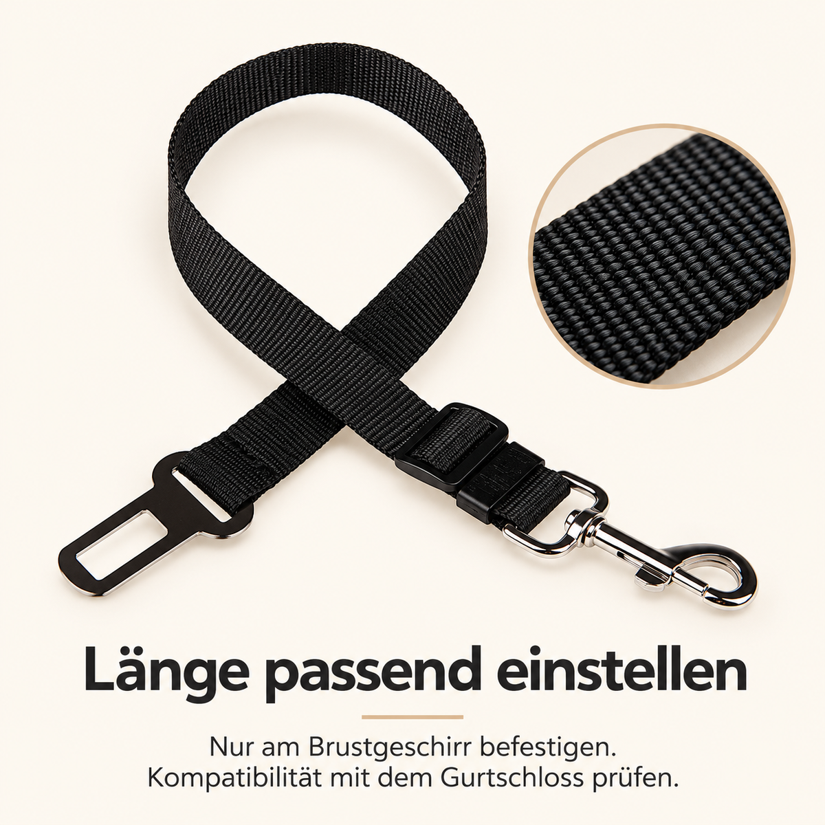 Verstellbarer Pfotaro Sicherheitsgurt