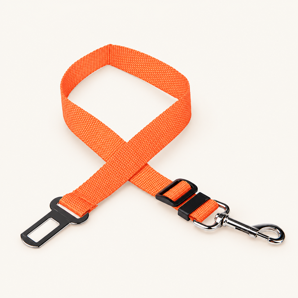 Verstellbarer Hunde-Anschnallgurt in Orange