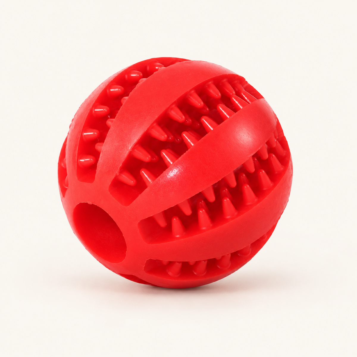 Roter Spielball mit Zahnrillen, Modell Type2