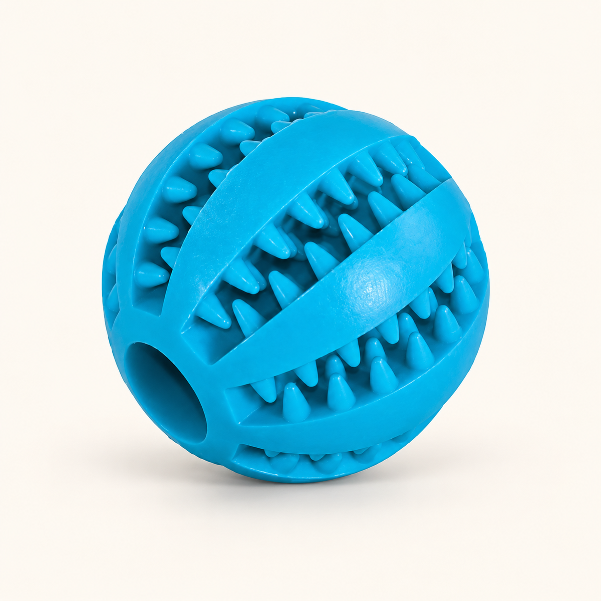 Blauer Spielball mit Zahnrillen, Modell Type2