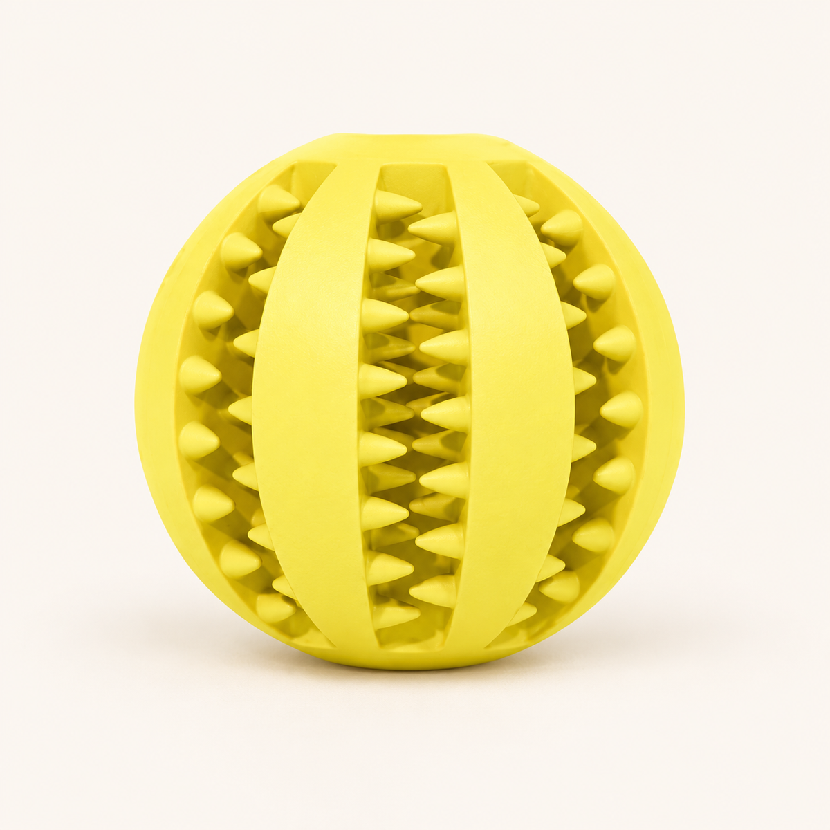 Gelber Spielball mit Zahnrillen, Modell Type2