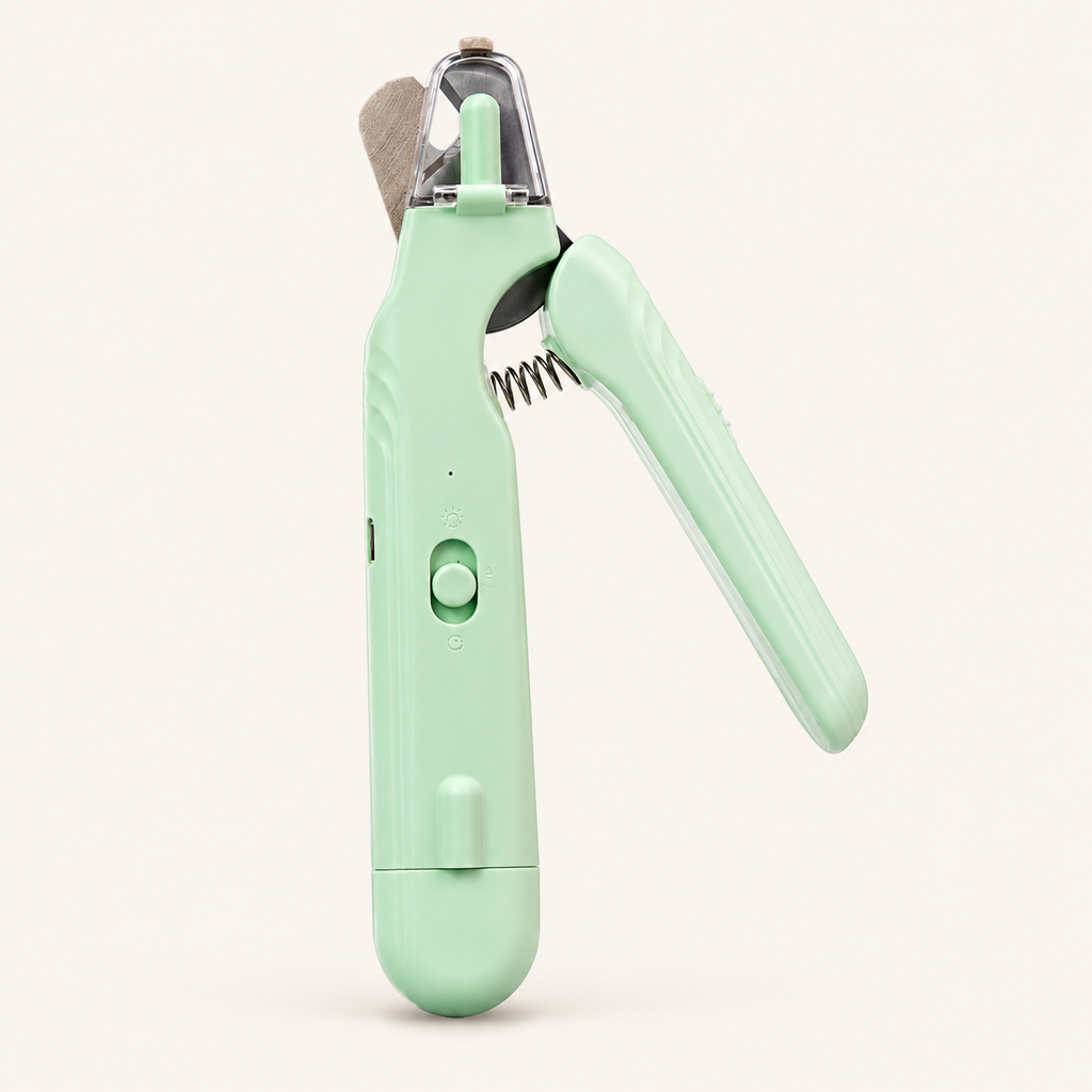 Grüner 2-in-1-Krallenschneider mit Schleiffunktion