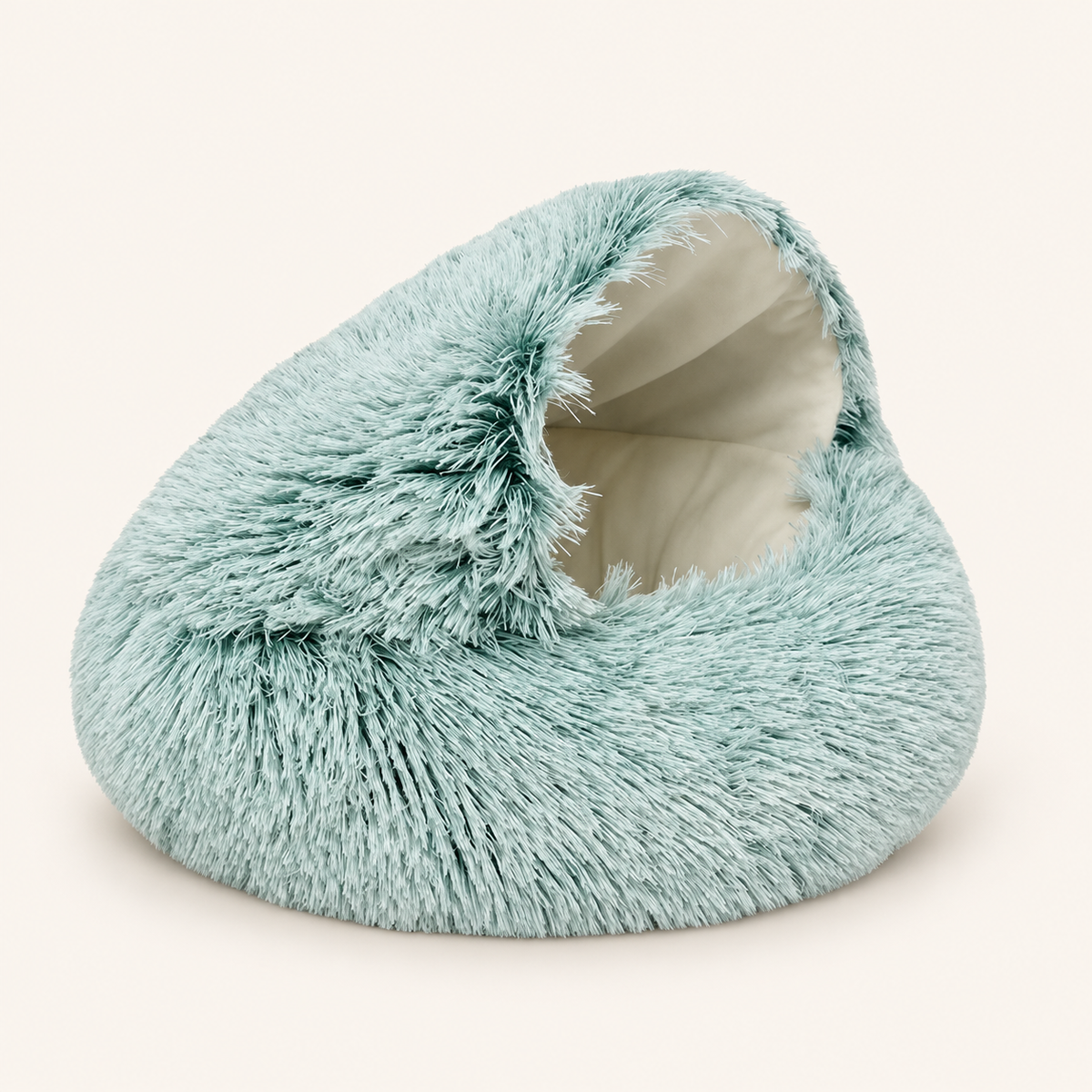 Grünes Kuschelbett mit Höhle