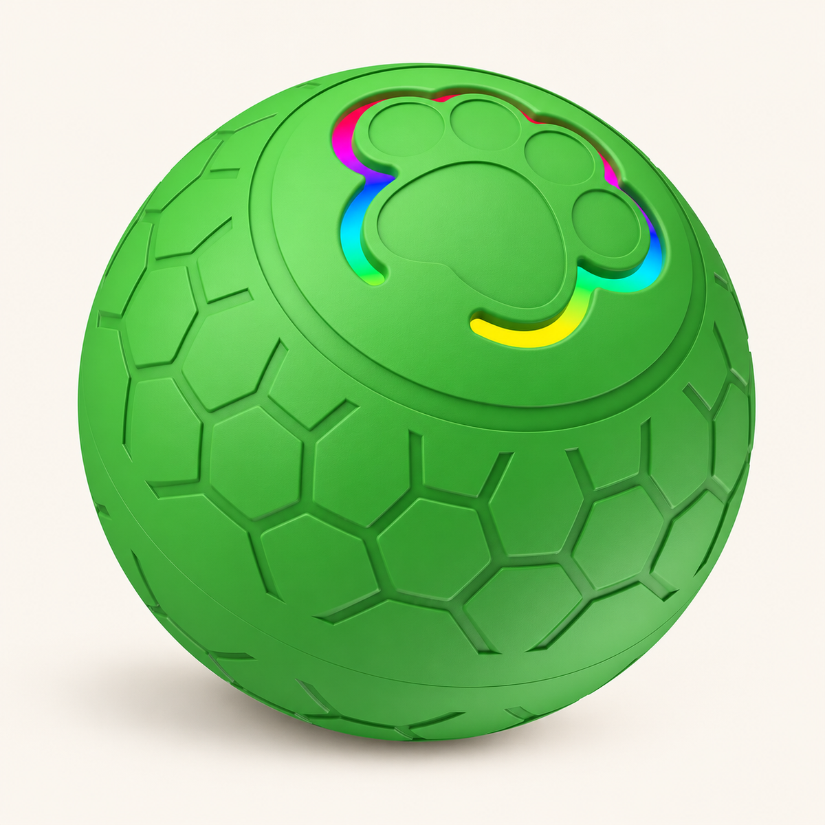 Grüner LED-Spielball mit Hexagonmuster