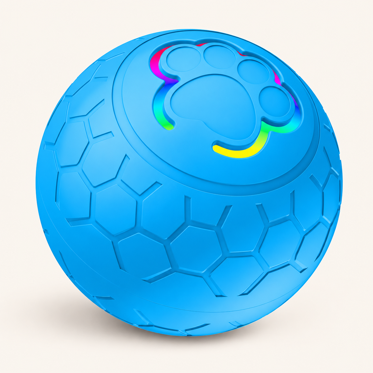 Blauer LED-Spielball mit Hexagonmuster