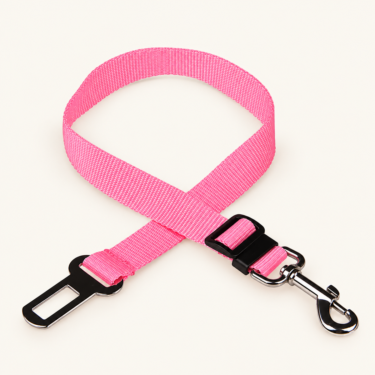 Verstellbarer Hunde-Anschnallgurt in Rosa